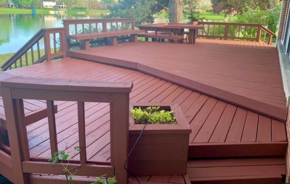 Lakefront deck