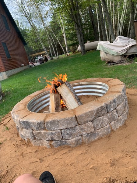 Stone fire pit
