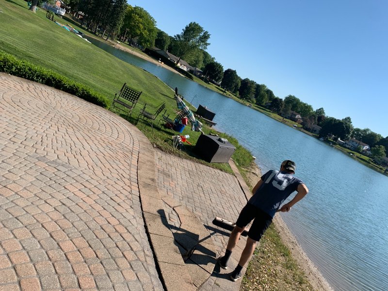 Lakeside pavers